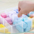 Sooyee 3-Layer Things & Crafts Storage Box with 30 Adjustable Compartments for Organizing Washi Tape, Embroidery Accessories, Threads Bobbins, Kid...