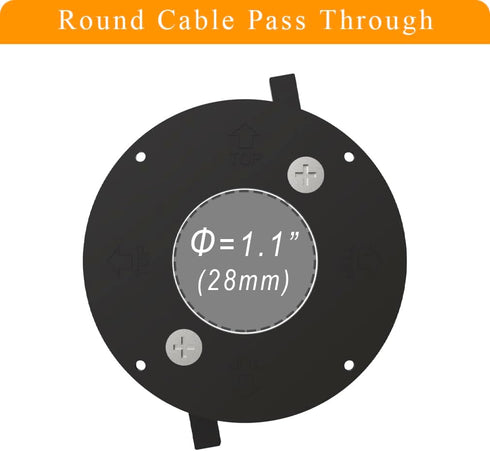 TV Cord Hider for Wall Mount TV, in Wall Cable Hider with 1.1 inch Silicone Pass Through for Low Profile Wire and Wall Rated Power Cable, Built in...