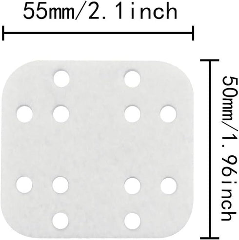 Humidifier Filter Pad ITROLLE 20PCS Square Style Nylon White Mineral Absorption Pads Replacement Descaling Pad for LEVOIT LV600HH Humidifier Miner...