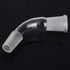 Glass 105 Degree Distillation Adapter, Borosilicate Glass Bent Adapter with 24/40 Joints for Laboratory Lab Supply...