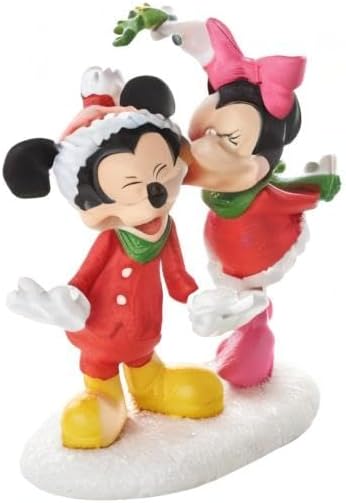 Department 56 Disney Village Mickey's Christmas Kiss Accessory Figurine, 2.5 inch...