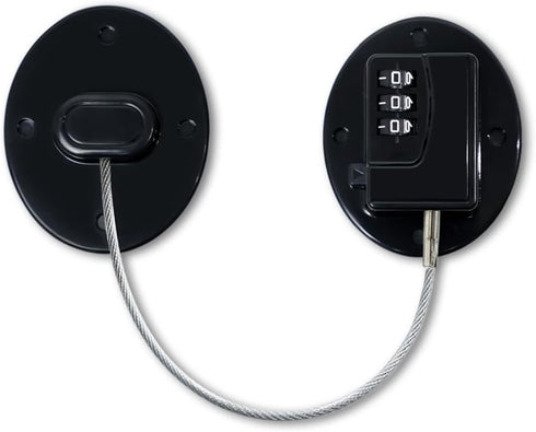 AOSITE 1 Pcs Fridge Lock Combo - Black Refrigerator Lock for Adults & Kids...