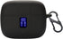 Earbuds Case Compatible with TAGRY X08 Wireless Headphone, Silicon Protective Cover with “S” Shaped Dual Carabiner, with Window for LED Display (B...