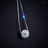 CIShop S925 Sterling Silver Chain Full Diamond Crystal Ball Sparkle Colla Pendant Necklace for Women...