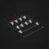 GATERON PC Screw in Crystal Stabilizer RGB Set 7U 6.25U 2U for 60% MX Mechanical Keyboard...