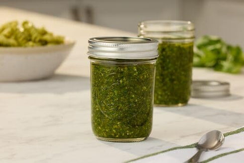 Ball Regular Mouth Mason Jars with Lids & Bands, Half Pint, 8-oz (2-Pack)...