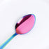 MINGYU Colorful Teaspoons Silverware Set of 12 - Rainbow 6-in Small Spoons Set, Food Grade Stainless Steel Tea Spoons Shiny Titanium Plating Desse...