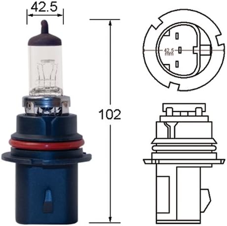 Hella H71070327 Optilux XB Series HB1 9004 Xenon White Halogen Bulbs, 12V, 100/80W, 2 Pack...