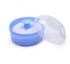 Pack of 2 Baby Body Cosmetic Powder Puff Sponge Box Case Container (Blue/Pink)...