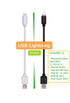 10-Pack Multi Short USB Cables & TypeC-C Cables for Charging Stations Compatible/w iPhone15, iPhone5-14/ iPads/iPad Mini/iPad Pros/Samsung Moblies...