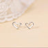 Heart Silver Stud Earrings, Hypoallergenic Tiny Small Love Hearted Stud Earrings for Women Jewelry Gift...