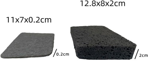 12 - Pack Non-Scratch Scrub Sponges - Sponges for Dishes and Washing Dishes, Cleaning Sponges for Kitchen Home and More?Black?...