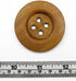 ALL in ONE 20pcs Light Brown Large 4 Hole Sewing Wood Buttons with Wide Edge 50mm(2”) (Light Brown Wide Edge-20pcs)...