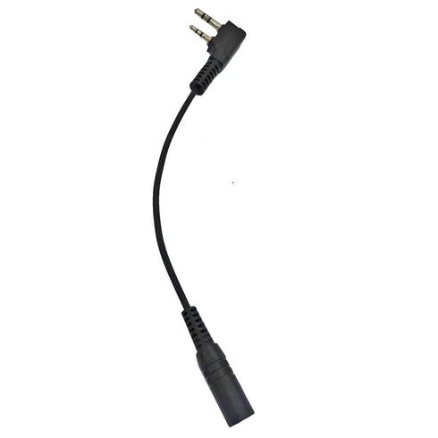 2 Pin K1 Plug to 3.5mm Female Headset Walkie Talkie Earpiece Adapter Compatible with Baofeng Retevis uv5r 888d RT22 RT21 RT27 RT7 H-777 H777S RT18...
