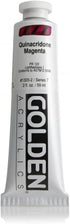 Heavy Body Acrylics by GOLDEN, Quinacridone Magenta, 2 fl. oz. Tube, Professional Acrylic Paint, Transparent...
