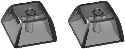 Blank Crystal Transparent Black Keycaps PC Material 1U XDA Profile Keycap for MX switches Mechanical Keyboard Backlit (XDA Transparent Black, 20pc...