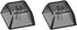 Blank Crystal Transparent Black Keycaps PC Material 1U XDA Profile Keycap for MX switches Mechanical Keyboard Backlit (XDA Transparent Black, 20pc...