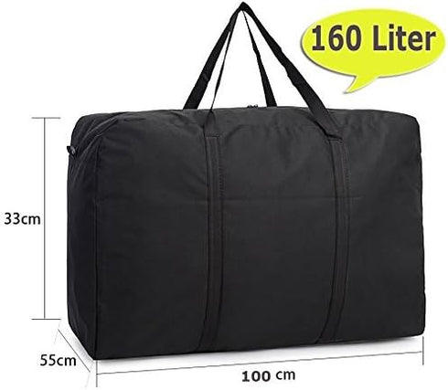 Extra Large Handy Storage Bag Waterproof Heavy Duty Oxford Travel Luggage Caddy Organizer Foldable Quilt Blanket Laundry Bag Weekender Duffel Spac...