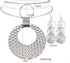 HSQYJ Fashion Bib Choker Drop Earring Set Bohemian Punk Ethnic Style Statement Dangle Earrings Pendant Necklace Crystal Wedding Bridal Jewelry Set...