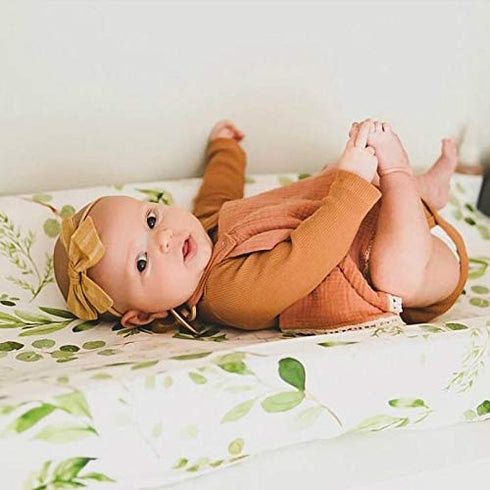 Stretchy Changing Pad Cover – Ultra Soft Diaper Changing Pad Table Sheets for Girls Boys Pure Cotton Safe and Snug Cradle Sheets Machine Washable ...