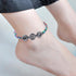 Black Obsidian Anklets for Women,2PCS Anti Swelling Anklet Slim Hematite Anklet Anti-Anxiety Yoga Beads Bracelet...