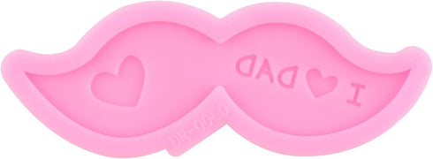 Father's Day Molds Dad Molds Candy Chocolate Silicone Molds Heart Bow Tie Molds Beard Fondant Molds For Cake Topper Decoration Chocolate Polymer C...