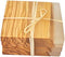 Naturally Med Olive Wood Square Coasters with Clear Resin Edge...