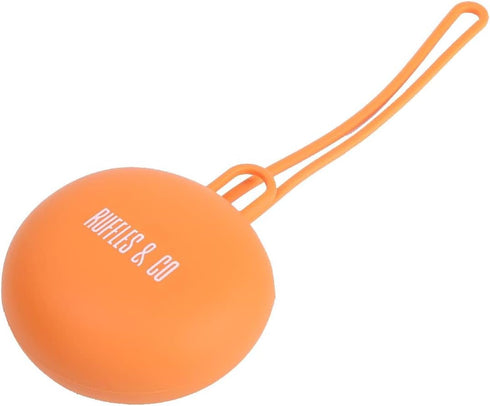 ruffles & co. Silicone Dog Training Stylish Treat Bag Easy to Clean Travel Friendly (Sunset Orange)...