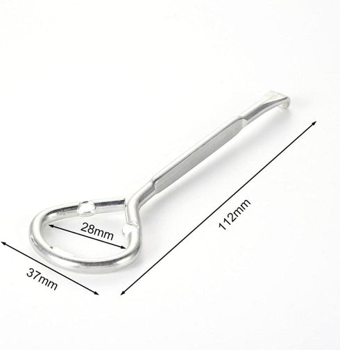 Silver Metal Paint Can Opener and Beer or Soda Bottle Opener, Multifunctional Portable Paint Bottle Opener, Sturdy Steel Design, Lid Removal Corks...