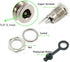 5.5 x 2.1 MM 10A DC Power Jack Cord Socket Threaded Female Mount Connector Adapter with Waterproof Cover Cap...