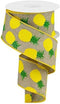Pineapples Wired Edge Ribbon, 10 Yards (Light Beige, 2.5")...