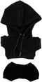 niannyyhouse 20cm Plush Doll Clothes Elastic Solid Sportswear Suits Hoodie Pants Soft Stuffed Plush Toy Dress Up Accessories (Black, 20cm)...