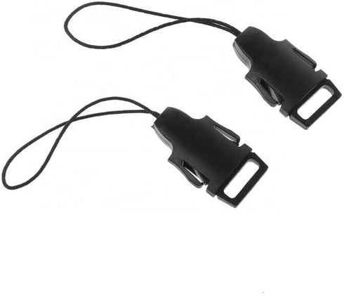Camera Connectors Loops 2PCS 1.2cm Quick Release Buckle Kit Neck Strap Camera, Black (CAMLOOP)...