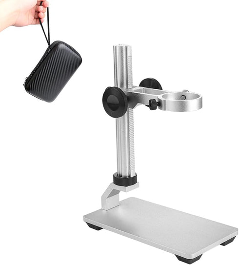 Aluminum Alloy Microscope Stand Holder for Digital Microscope, Stable and Durable, Adjusted Up and Down, Metal Stand Bracket with Portable Carryin...