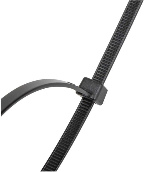 Klein Tools 450-210 Cable Ties, 50-Pound Tensile Strength, Heavy Duty Nylon Cable Zip Ties, Indoor / Outdoor Use, 11.5-Inch, Black, 100-Piece...