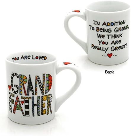 Our Name is Mud “Loved Grandfather” Porcelain Mug, 16 oz....