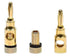 4 Pairs 8 Plugs Speaker Banana Plugs Gold Plated – Open Screw Type Brass Connector for Speaker Stereo Wire, Home Theater Audio (8 pcs/4 Red 4 Blac...