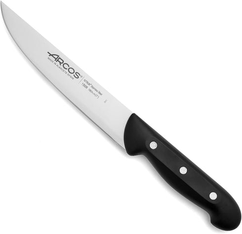 Arcos Kitchen Knife 7 Inch Nitrum Stainless Steel and 180 mm blade. Professional Utilty Knife. Ergonomic Polyoxymethylene POM Handle. Series Maitr...