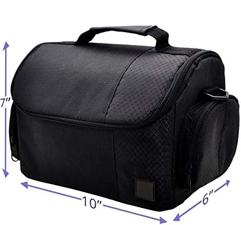 Deluxe Large Digital Camera/Video Padded Carrying Bag/Case for Nikon, Sony, Pentax, Olympus Panasonic, Samsung, and Canon DSLR Cameras...
