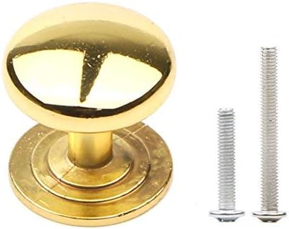 Set of 6 Modern Round Cabinet Hardware Knob Kitchen Drawer Dresser Handles Furniture Wardrobe Pull Gold Single Hole...