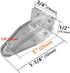 4pcs Hold Down Bracket for 1" Mini Blinds Bottom Rail Hold Clips Clear Plastic with Install Screws...