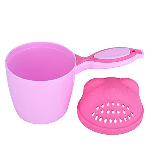 GLOGLOW (Pack of 2) Shampoo Rinse Cup Waterfall Shampoo Rinser for Kids, Multifunction Cute Washing Baby Hair Rinse Cup Safe Cartoon Shower Shampo...
