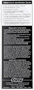 Whipline Solid Black/Tan 3" Alpha-Numeric Registration Identification Numbers Stickers Decals for Boats & Personal Watercraft...