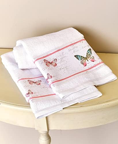 Rose Garden Bathroom Hand Towels - Farmhouse Accents - Set of 2...