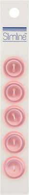 BERWICK OFFRAY Buttons Slimline, Pink 2-Hole 3/4" 5/Pkg...