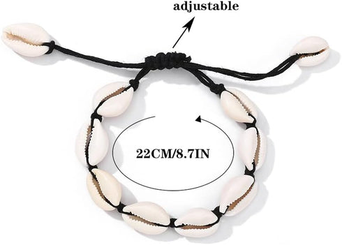 Boho Shell Ankle Bracelets Summer Beach Rope Anklet Accessories for Women...