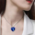 | Stunning Heart of The Ocean Necklace from Titanic Movie | Premium Alloy Silver and 1.3 x 1.38 Inches Swarovski Crystal | Definitely The Best Pre...