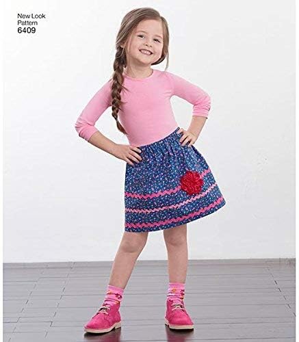 New Look Sewing Pattern UN6409A Autumn Collection Child's Pull-On Skirts Sewing Patterns, A (3-4-5-6-7-8)...