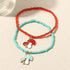 Bohemian Colorful Rice Bead Crystal Elastic Bracelet Cute Funny Mushroom Avocado Fruit Pendant Bracelet Summer Beach Jewelry for Women...
