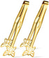 2 Pack 9 Inch Gold Serving Tongs,Buffet Tongs,Stainless Steel Food Tongs Appetizer Tongs,Butterfly Shaped Kitchen Tongs Serving Utensils...